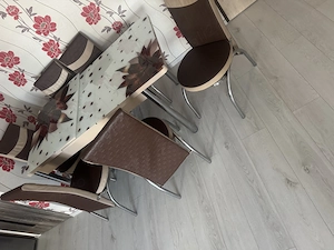 Set masă extensibilă cu 6 scaune - imagine 3