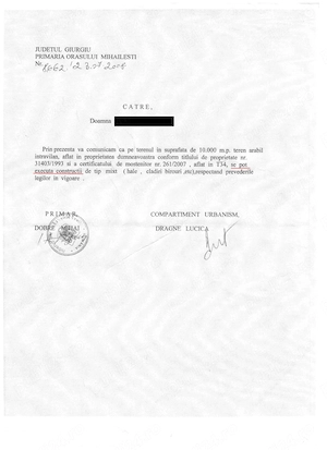 Teren Mihailesti. Intravilan, construibil. Super Oferta! Urgent! - imagine 7