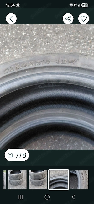 4 anvelope de vara 225 40 r 18  Nu trimit in tara Doar cu predare personala in Satu Mar - imagine 2