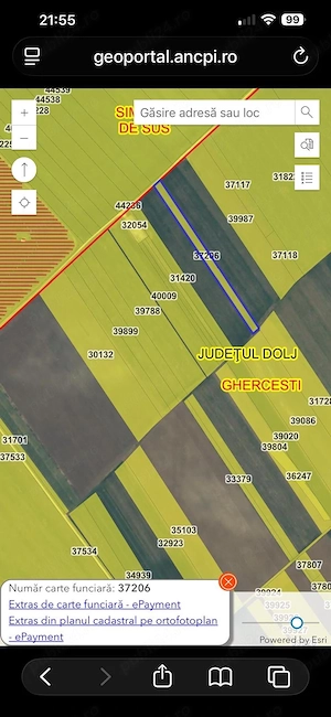 Teren 5.035 mp   Ghercești (Nord-Est Craiova) - imagine 2