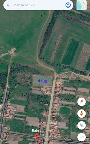  Teren intravilan 15  mp | 4.138 mp | Ideal case vacanță   investiție turistică