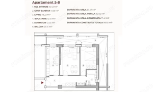 Apartament 2 camere, 82.62mp, ansamblu 0% Comision Achiziție, Calea Severinului - imagine 2