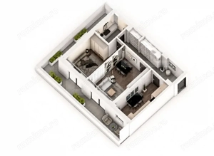Apartament 2 camere, 82.92 mp, ansamblu 0% Comision Achiziție, Calea Severinului - imagine 4