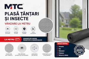 Plasă țânțari plasa insecte vândută și la metru in magazinul fizic din Otopeni