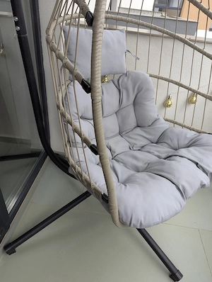 Leagăn suspendat fotoliu balcon sau grădină  - imagine 2
