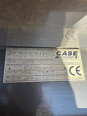 Vând Miniexcavator CASE CX18B 1.8 tone + Auto IVECO 3.5 tone  - imagine 6