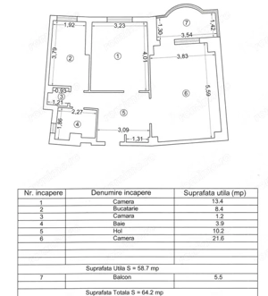 Apartament 2 camere Capitol - imagine 10