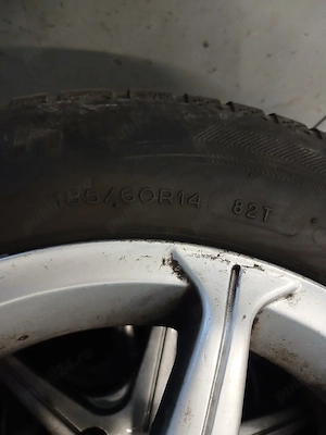 4 Jante aliaj 4X100. R14 cu anvelope BFGoodrich 185/60/R14 - imagine 3
