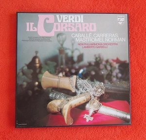 rar Verdi Corsarul Montserrat Caballe,Carreras, Norman, Gardelli  1976