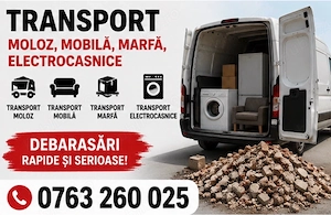 Transport moloz debarasări mobilă