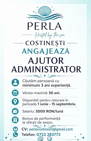 Costinesti - ANGAJĂM pentru sezonul estival 2026