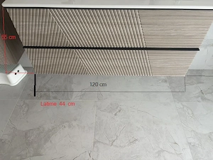 Mobilier de Baie - Suport pentru chiuvete - 2 systeme de culori diferite 