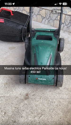 Masina tuns iarba ca noua
