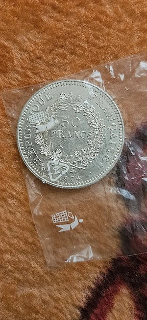 50 francs 1974 hercule argint 0,900 1000