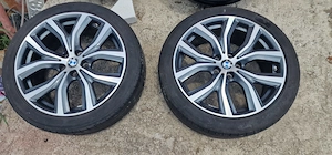 Jante aliaj BMW originale E8JX19 H2 ET47 cu anvelope vara Dunlop 225/45 R19 BMW X1 F48 / X2 F39 - imagine 4