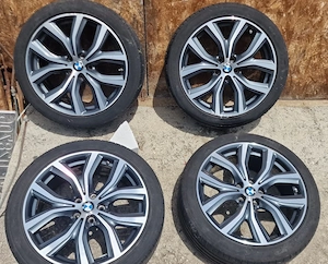 Jante aliaj BMW originale E8JX19 H2 ET47 cu anvelope vara Dunlop 225/45 R19 BMW X1 F48 / X2 F39 - imagine 2