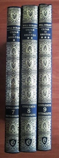 cezar si hristos de will durant 3 volume civilizatii istorisite 7 8 9 prietenii cartii cartonate  - imagine 2