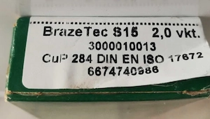 aliaj pentru sudura /brazare 15% brazetec made in Germania - imagine 2