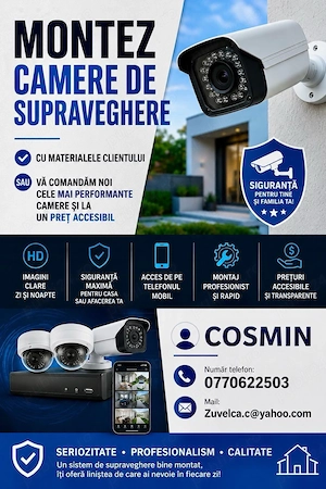 montez camere de supraveghere!