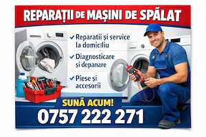 Reparatii mașini de spălat rufe uscătoare la domiciliu 