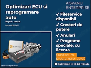 Optimizări ECU și Reprogramare Auto (Stage de putere, etc) 