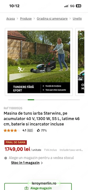 Masina de tuns iarba