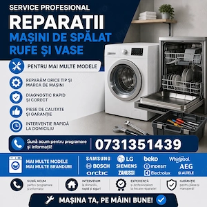 Reparații-mașini de spălat rufe vase