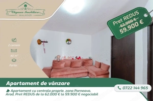 Apartament cu centrala proprie, zona Parneava, Arad