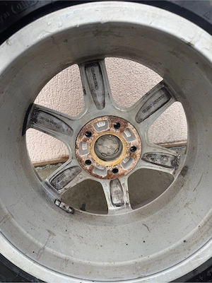 Roti / jante 5x112 R17 ET 26 8J Audi VW cauciucuri / anvelope M+S 245/45/17 66.6mm - imagine 7