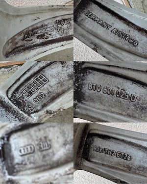 Roti / jante 5x112 R17 ET 26 8J Audi VW cauciucuri / anvelope M+S 245/45/17 66.6mm - imagine 8