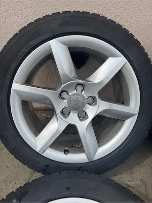 Roti / jante 5x112 R17 ET 26 8J Audi VW cauciucuri / anvelope M+S 245/45/17 66.6mm - imagine 2