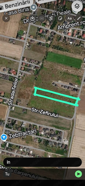 Nou Vânzare Teren 6500 mp ,Dragomirești Deal,zona vile deschidere 26.5m
