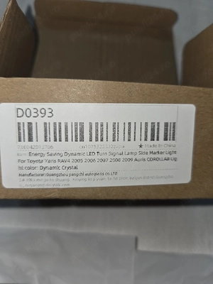 Semnalizare laterala LED dinamică pentru Toyota Yaris RAV4 2005 2006 2007 2008 2009 Auris COROLLA - imagine 5