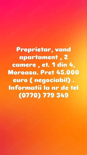 proprietar vand apartament