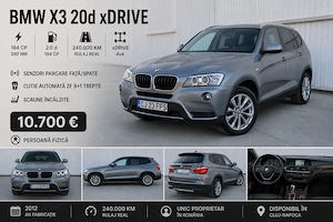 BMW X3 x-drive 2.0 Diesel 184 CP automat 8 trepte - imagine 1