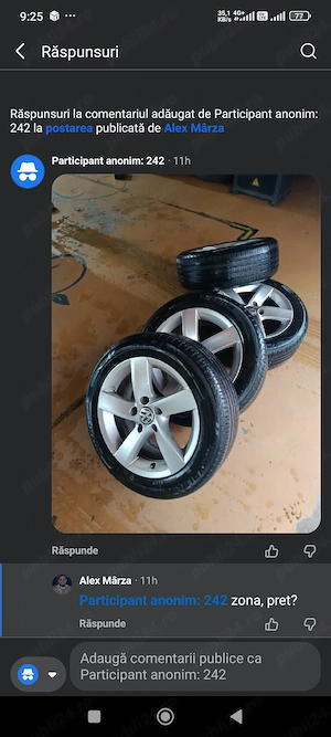 jante și cauciucuri 205/55/R16 de vânzare 