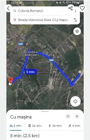 Proprietar vând teren în Borhanci, PUZ în lucru, 5682 Mp, 850 Eur Mp - imagine 3