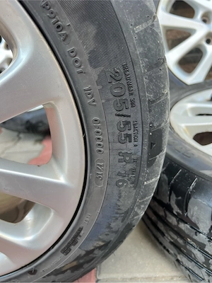 Jante aliaj originale Mazda 205/55/R16 cu cauciucuri de vara - imagine 5
