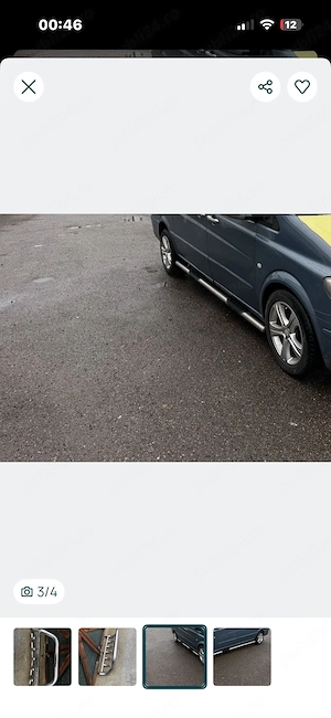 vand bulbar si praguri inox Mercedes vito - imagine 2