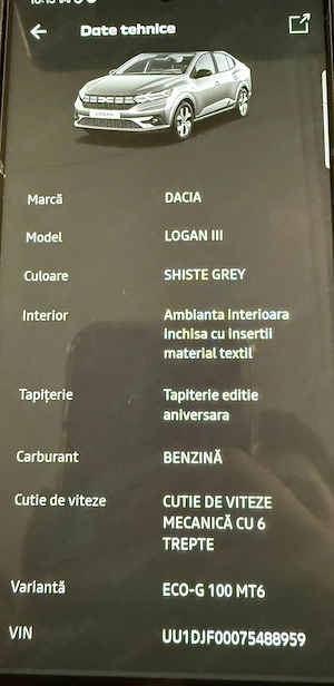 Vand Dacia Logan model aniversar XX 2025 - imagine 8