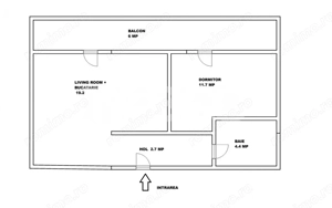 Apartament de vanzare 2 camere balcon etaj 1 Kaufland Arhitectilor - imagine 3