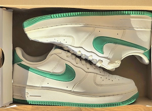 Nike Air Force 1-07 green&white, stare buna, originali, cutie, 42,5