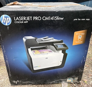 Vând Imprimantă multifuncțională Laser Color Wireless HP LaserJet Pro CM1415fnw   in cutia originală