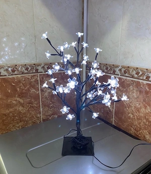 Decoratiune copac 48 LED inalt de 45 cm