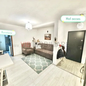 De vanzare  3 camere(65mp), decomandat si mobilat complet plus boxa generoasa - imagine 2