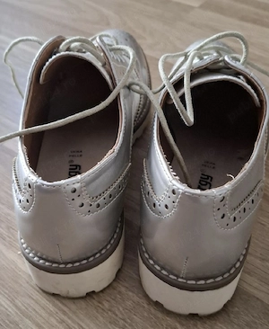Pantofi eleganti de dama din piele, culoare argintie, marca Energy Vera Pelle, mar 36