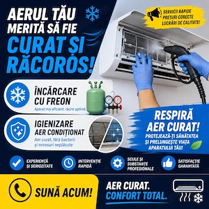 Incarcare freon / Igienizare aer conditionat cu abur / Service Aer Conditionat