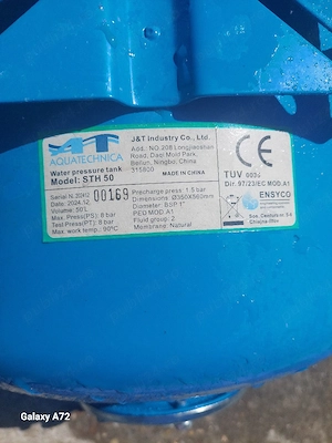 bazin hidrofor 50L