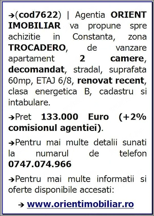 Trocadero, de vanzare 2 camere, decomandat, renovat - imagine 7
