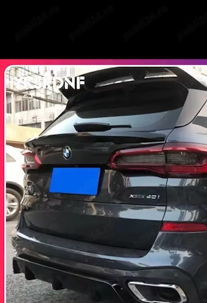 Kit complet NOU Negru lucios Compatibil doar cu X5 g05 packet M Bară față și spate Praguri Spoiler C - imagine 3